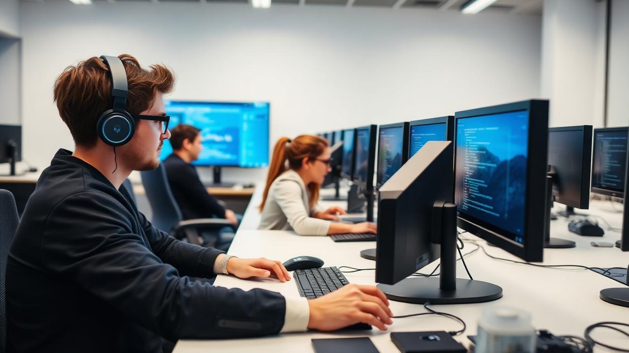 Professionals attending a training session